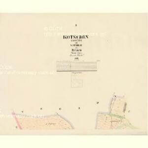 Kotschin (Kočin) - c3241-1-001 - Kaiserpflichtexemplar der Landkarten des stabilen Katasters