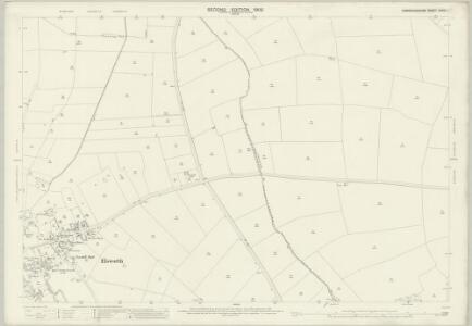 Cambridgeshire XXXIX.1 (includes: Boxworth; Conington; Elsworth; Knapwell) - 25 Inch Map