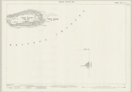 Somerset XV.4 & 3 (includes: Steep Holme Island) - 25 Inch Map