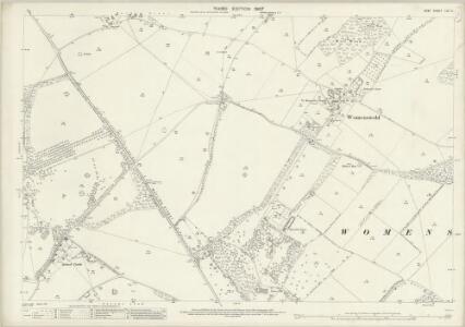 Kent LVII.6 (includes: Barham; Womenswold) - 25 Inch Map