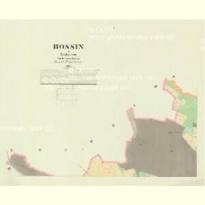 Hossin - c2235-1-001 - Kaiserpflichtexemplar der Landkarten des stabilen Katasters