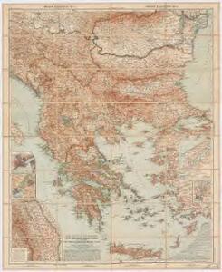 Die Balkan-Halbinsel in 4 Blättern : Türkei, Rumänien, Griechenland, Serbien, Montenegro, Bulgarien