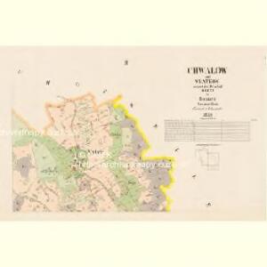 Chwalow - c2696-1-002 - Kaiserpflichtexemplar der Landkarten des stabilen Katasters