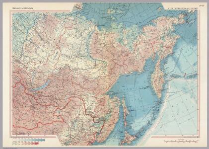 U.S.S.R. - Eastern Siberia and Far East.  Pergamon World Atlas.