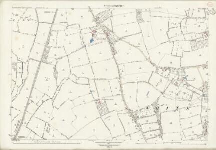 Worcestershire XXXIV.10 (includes: Churchill; Norton Juxta Kempsey; Spetchley; Stoulton; White Ladies Aston; Whittington) - 25 Inch Map