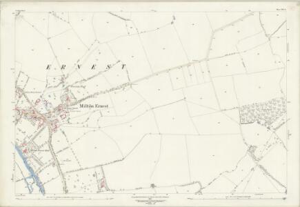 Bedfordshire VII.15 (includes: Clapham; Milton Ernest; Pavenham; Thurleigh) - 25 Inch Map