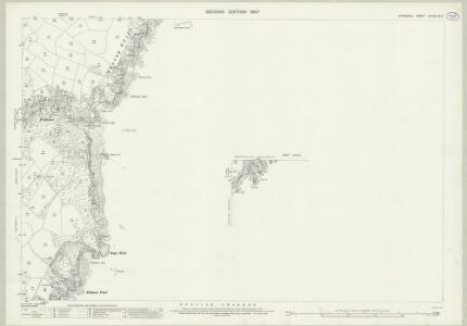 Cornwall LXXXV.5 & 9 (includes: Grade Ruan) - 25 Inch Map