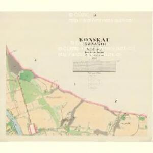 Konskau (Konsko) - m1267-1-002 - Kaiserpflichtexemplar der Landkarten des stabilen Katasters