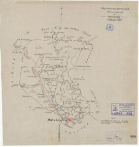 Mapa planimètric de Matadepera