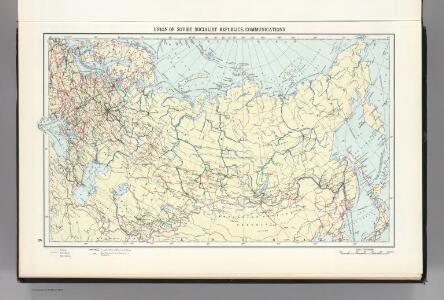 9.  Union of Soviet Socialist Republics, Communications.  The World Atlas.