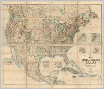 Map Of The United States And Mexico.