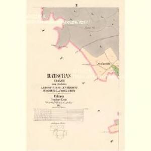 Ratschan (Račan) - c2283-1-003 - Kaiserpflichtexemplar der Landkarten des stabilen Katasters