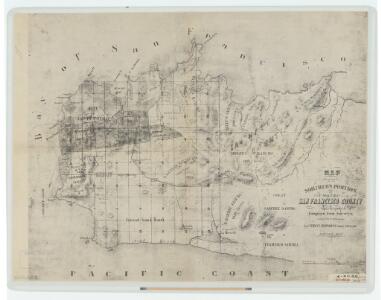 Map of the northern portion of San Francisco County / compiled from survey's, June 1st, 1852, by Clement Humphreys, County Surveyor.