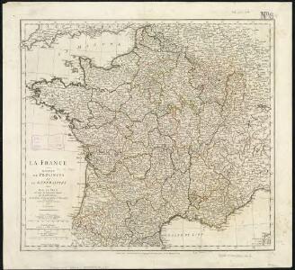 La France divisée en provinces et en généralités, dont le plan est celui de l'ancienne Gaul