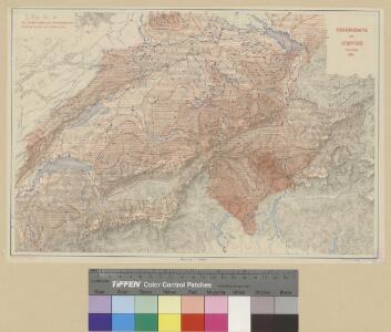 Regenkarte der Schweiz vom Jahre 1891