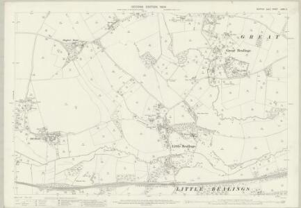 Suffolk LXXVI.2 (includes: Great Bealings; Little Bealings; Playford) - 25 Inch Map