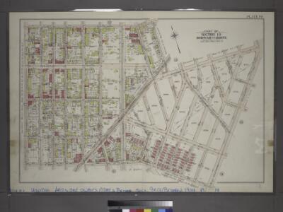 Plate 14: Part of Section 10, Borough of the Bronx. [Bounded by E. 165th Street, Rogers Place, Dongan Street, Southern Boulevard, E. 156th Street and Cauldwell Avenue.]