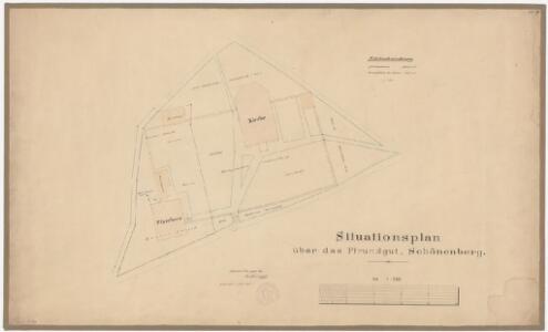 Schönenberg: Kirche, Pfarrhaus und Umgebung; Grundriss (Nr. 7)
