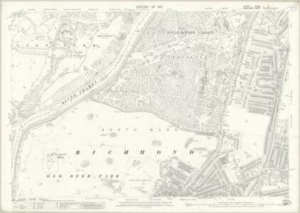 Surrey I.16 (includes: Heston and Isleworth; Kew; North Sheen; Richmond) - 25 Inch Map