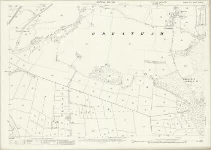 Sussex XXXVI.14 (includes: Amberley; Coldwaltham; Parham) - 25 Inch Map