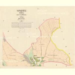 Sowenitz (Sowenic) - c7159-1-002 - Kaiserpflichtexemplar der Landkarten des stabilen Katasters