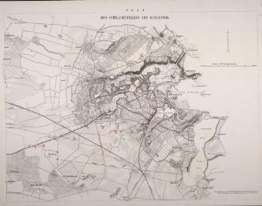 Plan des Schlachtfeldes von Schleswig