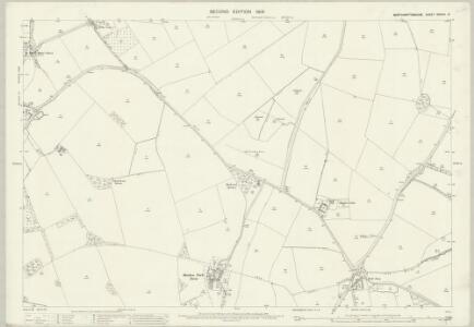 Northamptonshire XXXVIII.14 (includes: Billing; Boughton; Moulton; Northampton; Weston Favell) - 25 Inch Map