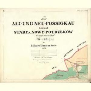 Alt u. Neu Possigkau - c6041-1-002 - Kaiserpflichtexemplar der Landkarten des stabilen Katasters
