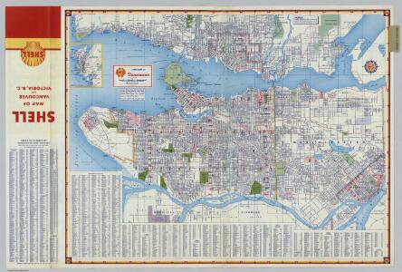 Shell Street Map of Vancouver.