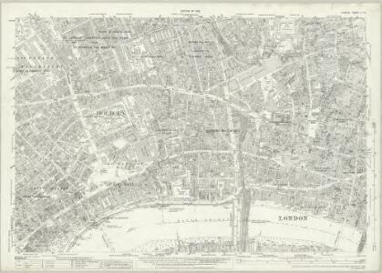 London (1915- Numbered sheets) V.10 (includes: City Of Westminster; Finsbury; Holborn; Inner Temple; Lambeth St Mary; London; Southwark) - 25 Inch Map