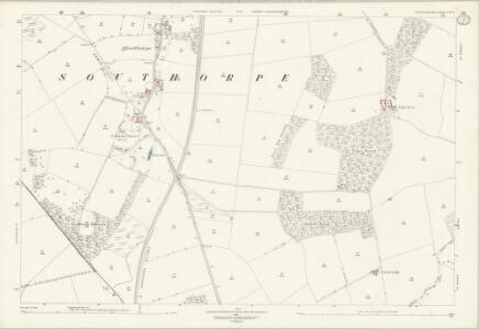 Northamptonshire VII.3 (includes: Southorpe; Thornhaugh; Ufford; Upton; Wittering) - 25 Inch Map