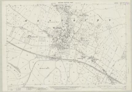 Somerset XXVII.15 (includes: Wells St Cuthbert Out; Westbury) - 25 Inch Map