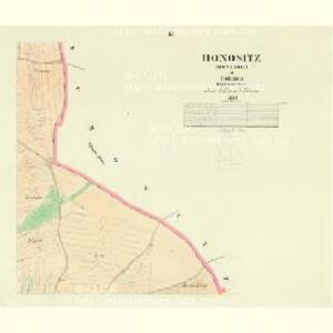 Honositz (Honosoic) - c1987-1-003 - Kaiserpflichtexemplar der Landkarten des stabilen Katasters