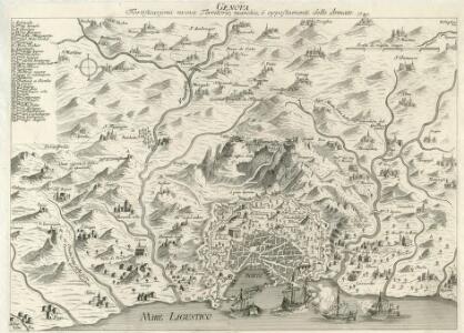 Genova Fortificazioni nuove Territorio, marchie, è appostamenti delle Armate