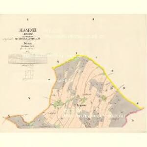 Jessenei (Jeseney) - c2853-1-001 - Kaiserpflichtexemplar der Landkarten des stabilen Katasters