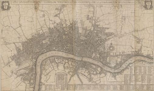 This Actuall Survey Of LONDON, WESTMINSTER AND SOUTHWARK Is humbly Dedicated To Y.e L.d M.Yor & Court Of Aldermen by R.o: Morden, Phil: Lea Chr: Browne
