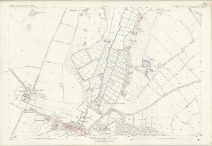 Suffolk XXXIV.14 (includes: Pakenham; Stowlangtoft) - 25 Inch Map