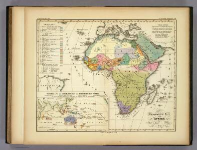 Ethnographische Karte von Afrika.