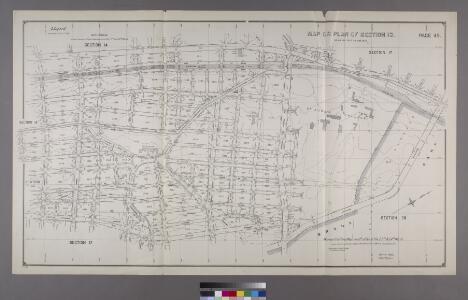 Map or Plan of Section 13. [Bounded by E. 179th Street, Lafantaine Avenue, E. 178th Street, Third Avenue, E. 179th Street, Webster Avenue, Southern Boulevard and Crotona Avenue.]; Maps or plans and profiles, with field notes and explanatory remarks, showing the location, width, grades, and class of streets, roads, avenues, public squares and places, located and laid out by the Commissioner of Street Improvements of the 23rd and 24th wards of the city of New York: under authority of Chapter 545 of the laws of 1890.