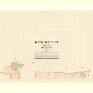 Kundratitz - c3703-1-001 - Kaiserpflichtexemplar der Landkarten des stabilen Katasters