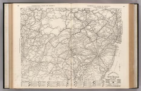 Auto Trails Map.  Pennsylvania, New Jersey, Southern New York, Northern Delaware, Northern Maryland, Northern Virginia, North East W. Virginia.