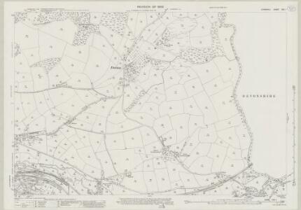 Cornwall XVII.1 (includes: Launceston; Lifton; St Stephens By Launceston Rural; Werrington) - 25 Inch Map