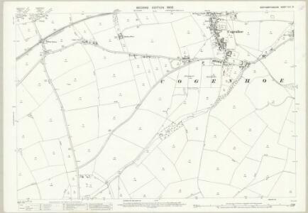 Northamptonshire XLV.12 (includes: Brafield on the Green; Cogenhoe; Little Houghton) - 25 Inch Map