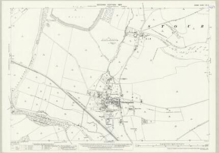 Dorset XIV.14 (includes: Durweston; Hanford; Shillingstone; Stourpaine) - 25 Inch Map