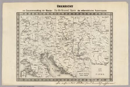 Key Sheet: Karte Des Oesterreichischen Kaiserstaates.