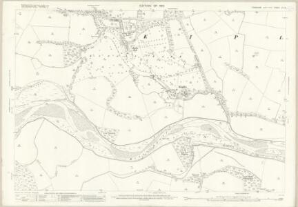 Yorkshire LV.5 (includes: Ellerton Upon Swale; Killerby; Kiplin; Kirkby Fleetham) - 25 Inch Map