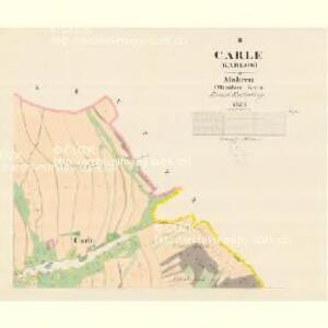 Carle (Karlow) - m1154-1-002 - Kaiserpflichtexemplar der Landkarten des stabilen Katasters