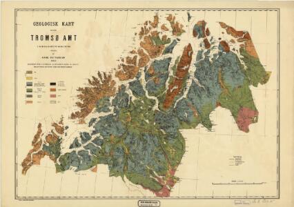 Geologisk kart 35: Geologisk kart over Tromsø Amt