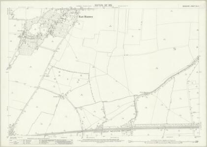 Berkshire XIV.3 (includes: Ardington; East Hanney; Grove; Lockinge; Steventon; West Hendred) - 25 Inch Map