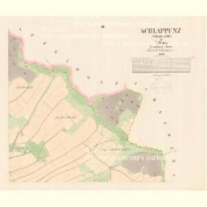 Schlappenz (Sslapanow) - c7747-1-003 - Kaiserpflichtexemplar der Landkarten des stabilen Katasters